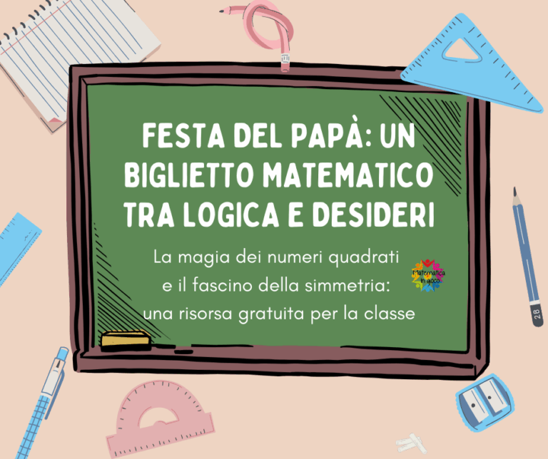 Festa del papà: un biglietto matematico tra logica, desideri e magia