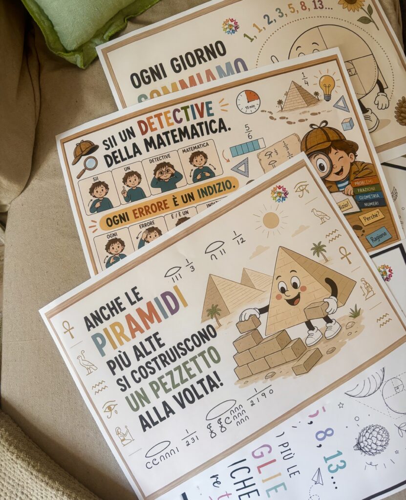 Parole matematiche che fanno bene: i poster motivazionali per crescere